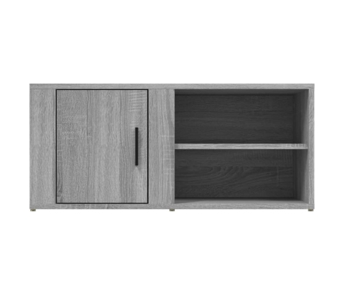 Mueble para TV madera contrachapada gris Sonoma 80x31,5x36 cm