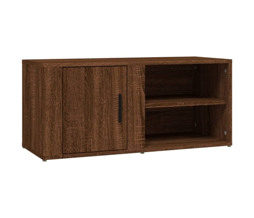 vidaXL Mueble para TV madera contrachapada roble marrón 80x31,5x36 cm