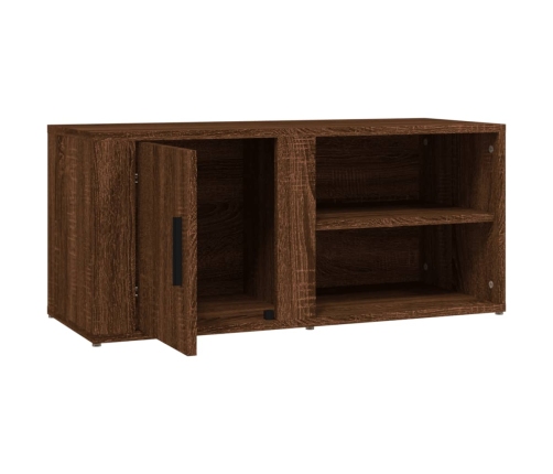 vidaXL Mueble para TV madera contrachapada roble marrón 80x31,5x36 cm