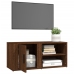 Mueble TV 2 uds madera contrachapada roble marrón 80x31,5x36cm