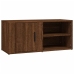 Mueble TV 2 uds madera contrachapada roble marrón 80x31,5x36cm