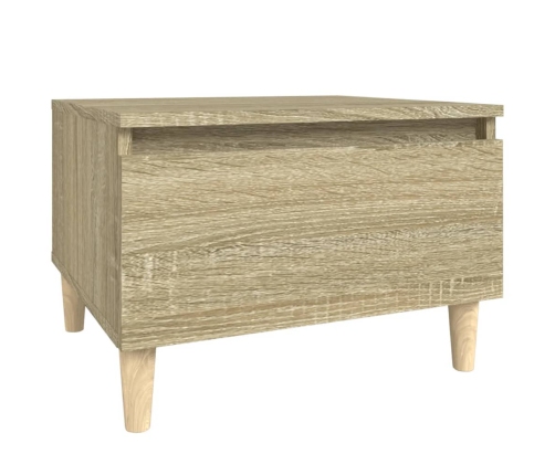 Mesa auxiliar madera contrachapada roble Sonoma 50x46x35 cm