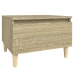 Mesa auxiliar madera contrachapada roble Sonoma 50x46x35 cm