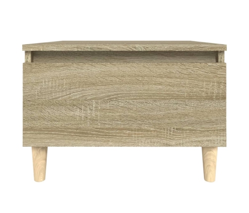 Mesa auxiliar madera contrachapada roble Sonoma 50x46x35 cm