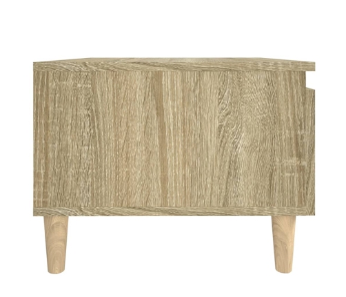 Mesa auxiliar madera contrachapada roble Sonoma 50x46x35 cm