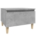 Mesa auxiliar de madera contrachapada gris hormigón 50x46x35 cm