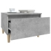 vidaXL Mesa auxiliar de madera contrachapada gris hormigón 50x46x35 cm