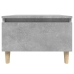 Mesa auxiliar de madera contrachapada gris hormigón 50x46x35 cm