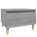 Mesa auxiliar madera contrachapada gris Sonoma 50x46x35 cm