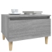 Mesa auxiliar madera contrachapada gris Sonoma 50x46x35 cm