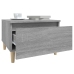 Mesa auxiliar madera contrachapada gris Sonoma 50x46x35 cm