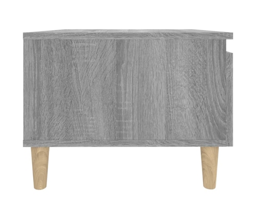 Mesa auxiliar madera contrachapada gris Sonoma 50x46x35 cm