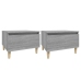 Mesas auxiliares 2 uds contrachapada gris Sonoma 50x46x35 cm