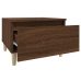 vidaXL Mesa auxiliar madera contrachapada roble marrón 50x46x35 cm