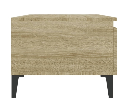 Mesa auxiliar madera contrachapada roble Sonoma 50x46x35 cm