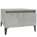 Mesa auxiliar de madera contrachapada gris hormigón 50x46x35 cm