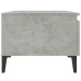 Mesa auxiliar de madera contrachapada gris hormigón 50x46x35 cm