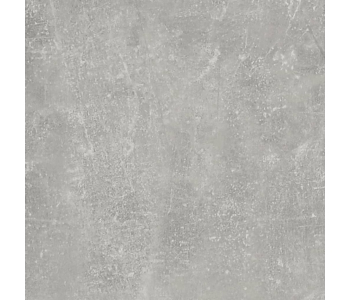 vidaXL Mesita de noche madera contrachapada gris hormigón 50x46x50 cm