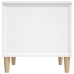 Mesa de centro madera contrachapada blanco 60x44,5x45 cm