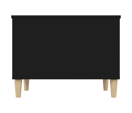 Mesa de centro madera contrachapada negro 60x44,5x45 cm