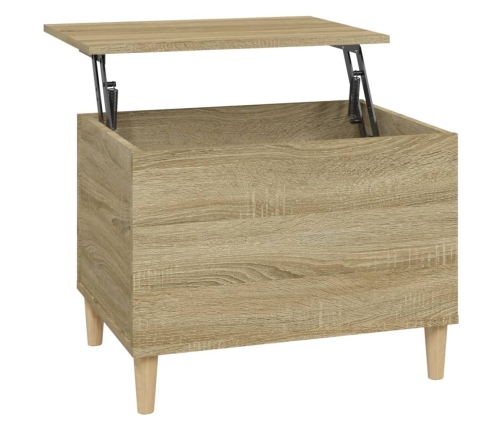 Mesa de centro madera contrachapada roble Sonoma 60x44,5x45 cm