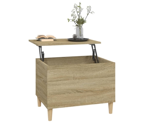 Mesa de centro madera contrachapada roble Sonoma 60x44,5x45 cm