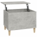 Mesa de centro madera contrachapada gris hormigón 60x44,5x45 cm