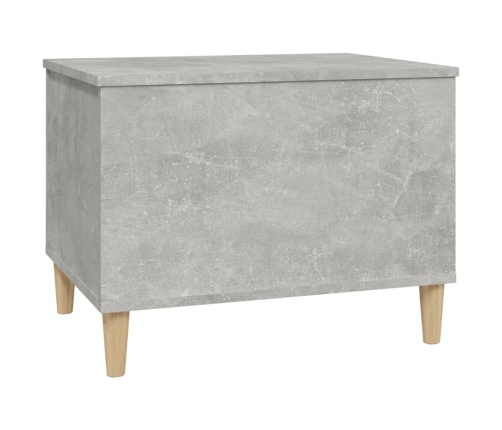 Mesa de centro madera contrachapada gris hormigón 60x44,5x45 cm