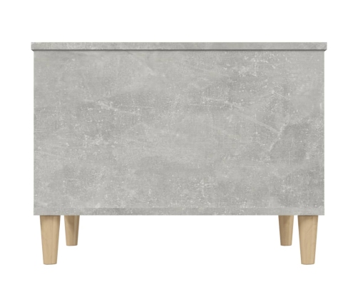 Mesa de centro madera contrachapada gris hormigón 60x44,5x45 cm