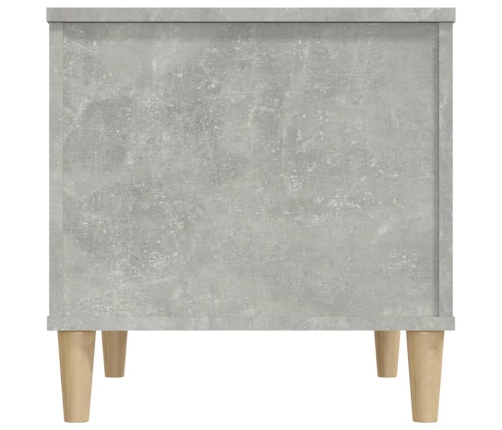 Mesa de centro madera contrachapada gris hormigón 60x44,5x45 cm