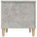 Mesa de centro madera contrachapada gris hormigón 60x44,5x45 cm