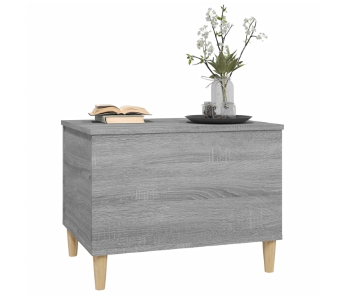 Mesa de centro madera contrachapada gris Sonoma 60x44,5x45 cm