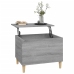 Mesa de centro madera contrachapada gris Sonoma 60x44,5x45 cm