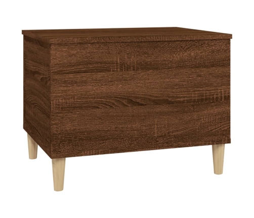 Mesa de centro madera contrachapada roble marrón 60x44,5x45 cm