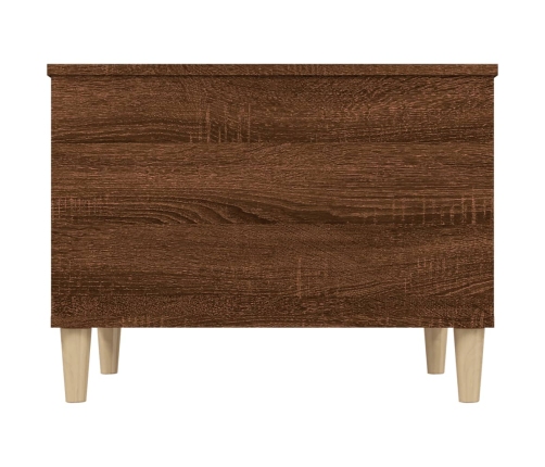 Mesa de centro madera contrachapada roble marrón 60x44,5x45 cm