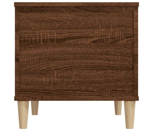 Mesa de centro madera contrachapada roble marrón 60x44,5x45 cm