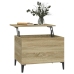 vidaXL Mesa de centro madera contrachapada roble Sonoma 60x44,5x45 cm