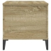 vidaXL Mesa de centro madera contrachapada roble Sonoma 60x44,5x45 cm