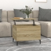 vidaXL Mesa de centro madera contrachapada roble Sonoma 60x44,5x45 cm