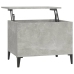 vidaXL Mesa de centro madera contrachapada gris hormigón 60x44,5x45 cm