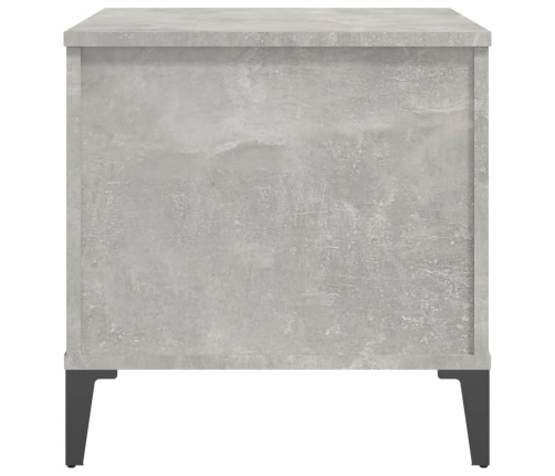 Mesa de centro madera contrachapada gris hormigón 60x44,5x45 cm