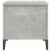 vidaXL Mesa de centro madera contrachapada gris hormigón 60x44,5x45 cm