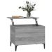 Mesa de centro madera contrachapada gris Sonoma 60x44,5x45 cm