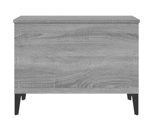 Mesa de centro madera contrachapada gris Sonoma 60x44,5x45 cm