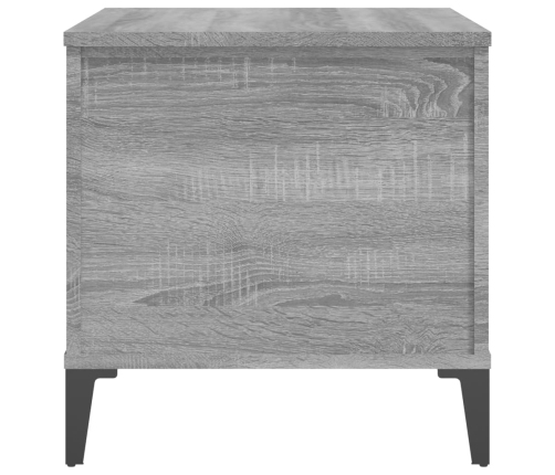 Mesa de centro madera contrachapada gris Sonoma 60x44,5x45 cm