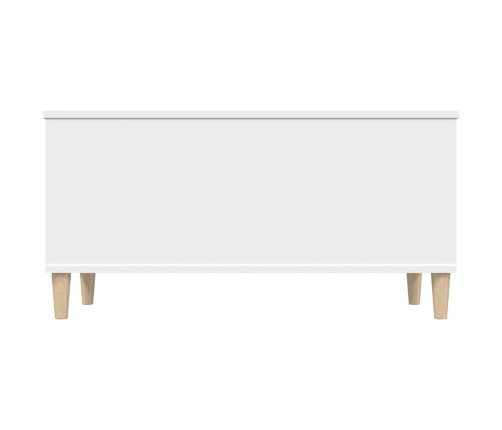 Mesa de centro madera contrachapada blanco 90x44,5x45 cm