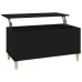 vidaXL Mesa de centro madera contrachapada negro 90x44,5x45 cm