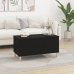 vidaXL Mesa de centro madera contrachapada negro 90x44,5x45 cm