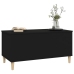 vidaXL Mesa de centro madera contrachapada negro 90x44,5x45 cm