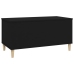 vidaXL Mesa de centro madera contrachapada negro 90x44,5x45 cm